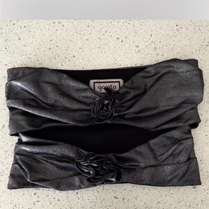 Gaeta Shimmering Black Headbands
